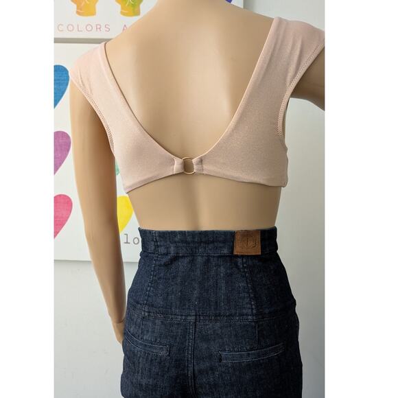 aerie pink shimmer bra top small - Picture 5 of 10